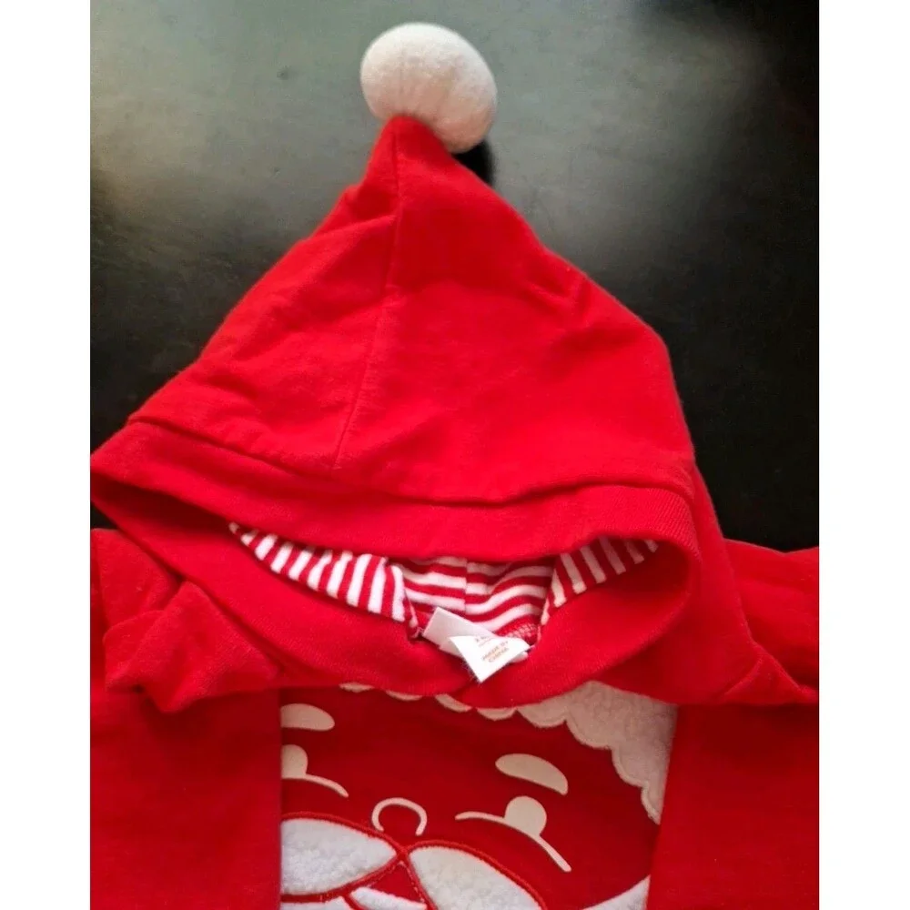 Cat & Jack Santa 2 Piece Hooded Outfit 18 months